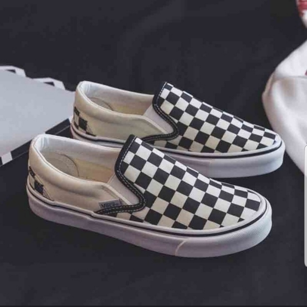 Checkered slip on